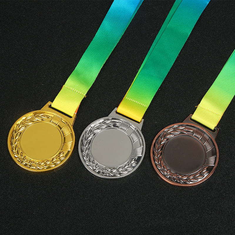 Custom Gold-Plated Metal Gymnastics Souvenir Medals Trophies Flat Medallion Design Engraved Logo Casting for Sports Award