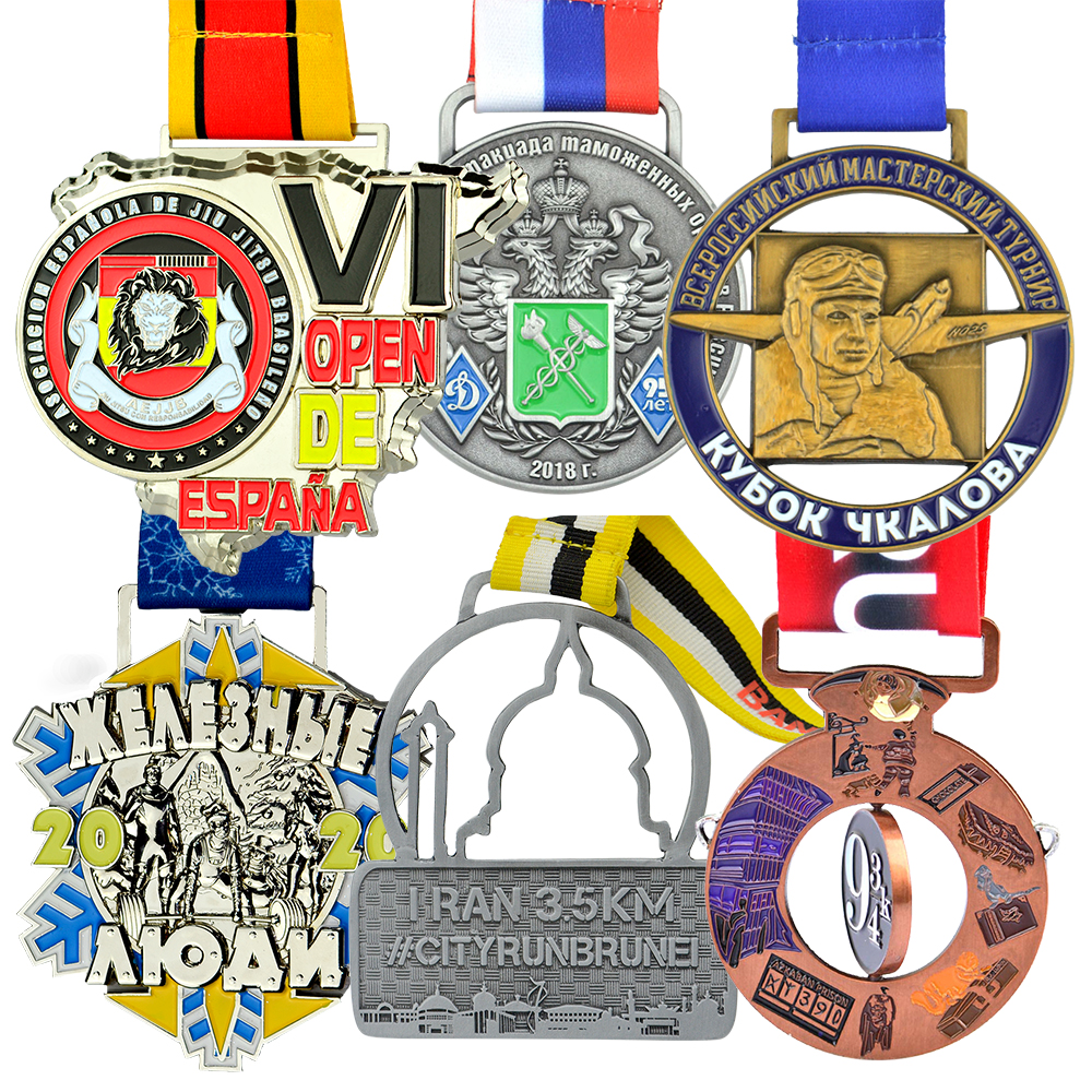 Personalized Customizable Logo Awards Blank Metal Medallion Trophies Sports Award Medals Engraved Die Casting