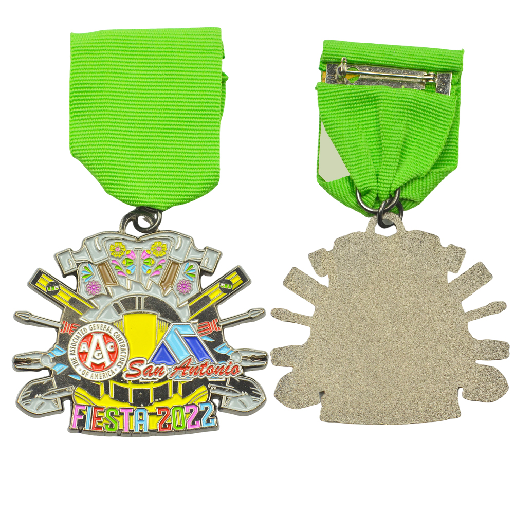 Custom Made Factory Award Medal and Badge Gold Metal Plated Honor Badges Metal Crafts Product