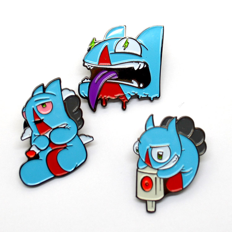 Wholesale Cartoon Hard Soft Enamel Laple Pins Badge Souvenir Metal Pins for Clothes Custom Logo