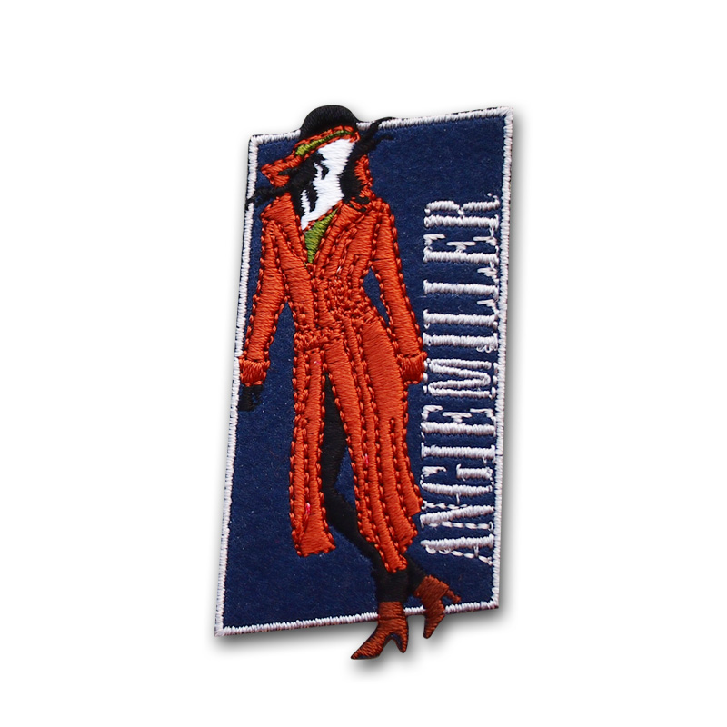 Free Sample Custom Embroidered Chenille Patches Wholesale Custom Cartoon Badge