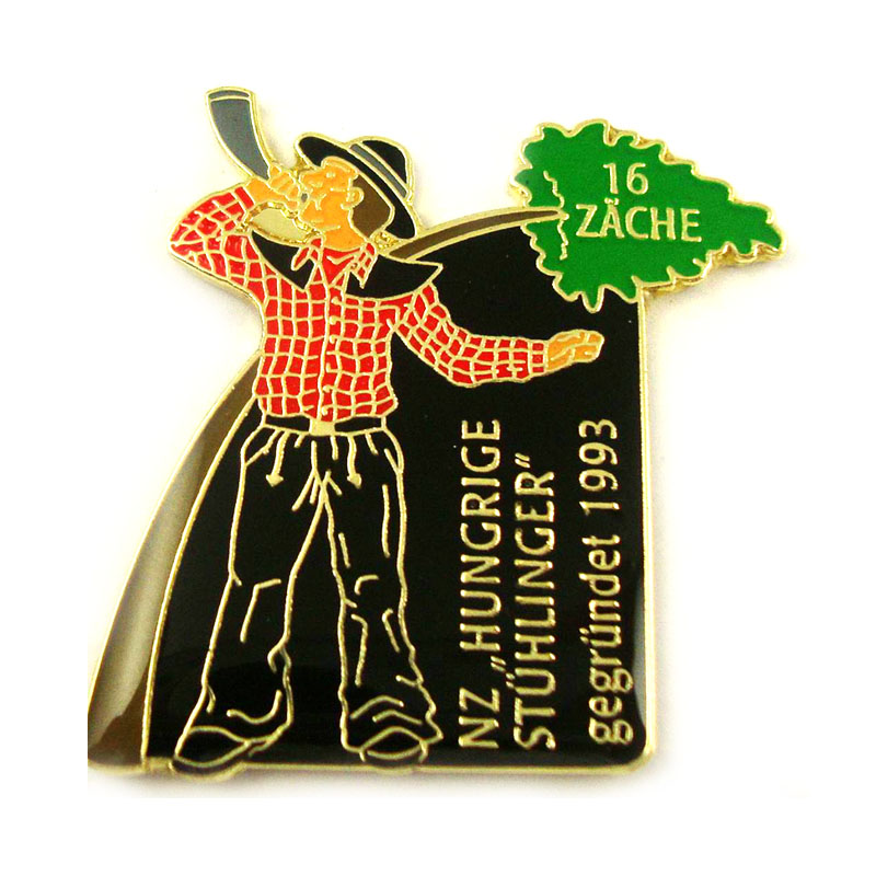 High Quality Souvenir Custom Logo Metal Hard Enamel Badge Fashion Jersey Decorative Lapel Pins for Clothes