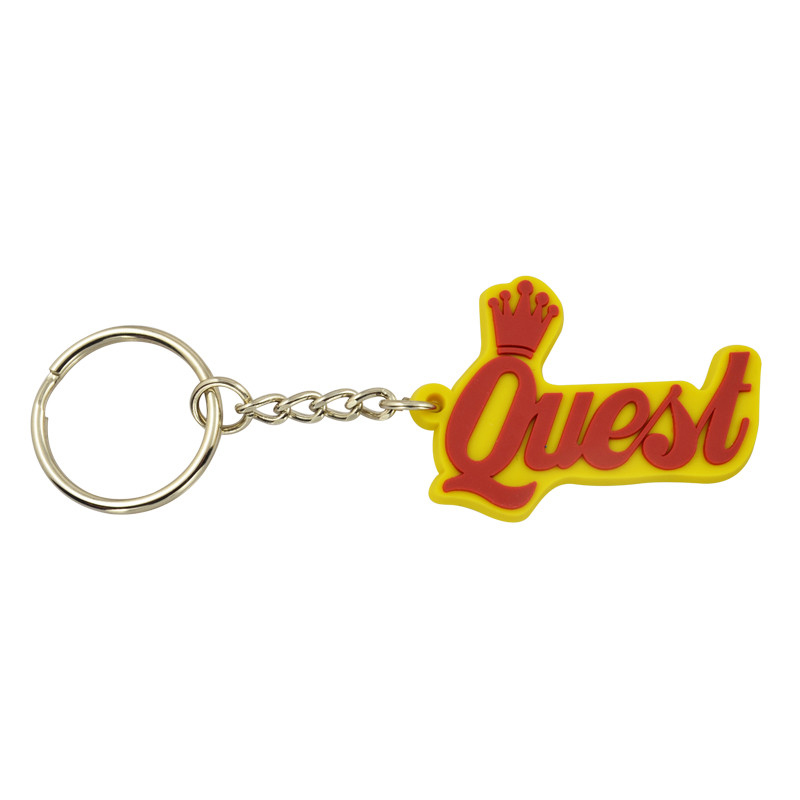 Wholesale Custom Personalized 3D Rubber Alphabet Keychain Metal PVC Keyring with Logo for Business Promotional Gift