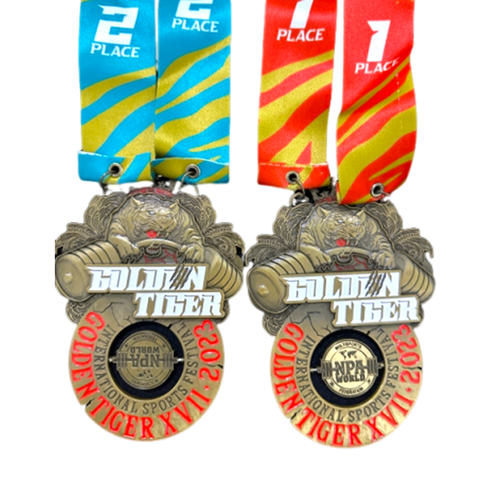 Custom Logo Weightlifting Medal Wholesale Personalized Metal Sports Trophies & Plaques