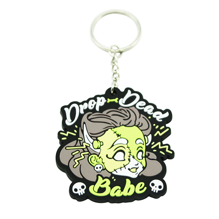 High Quality Custom Logo Designed 2D 3D Silicone Keychain Soft PVC Keyring for Souvenir Gifts Promotional