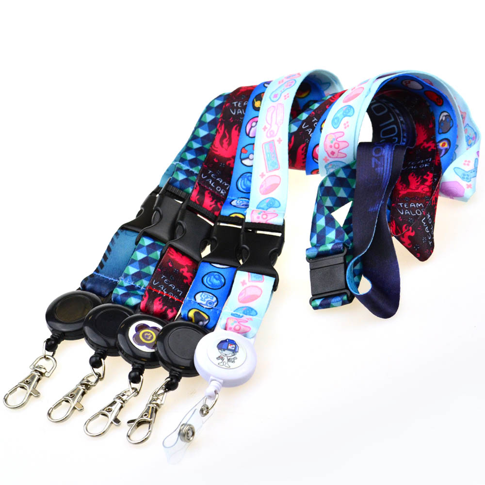 Factory Wholesale Custom Logo Colorful Lanyard with Metal Hook ID Card Holder Fashionable Polyester Lanyards
