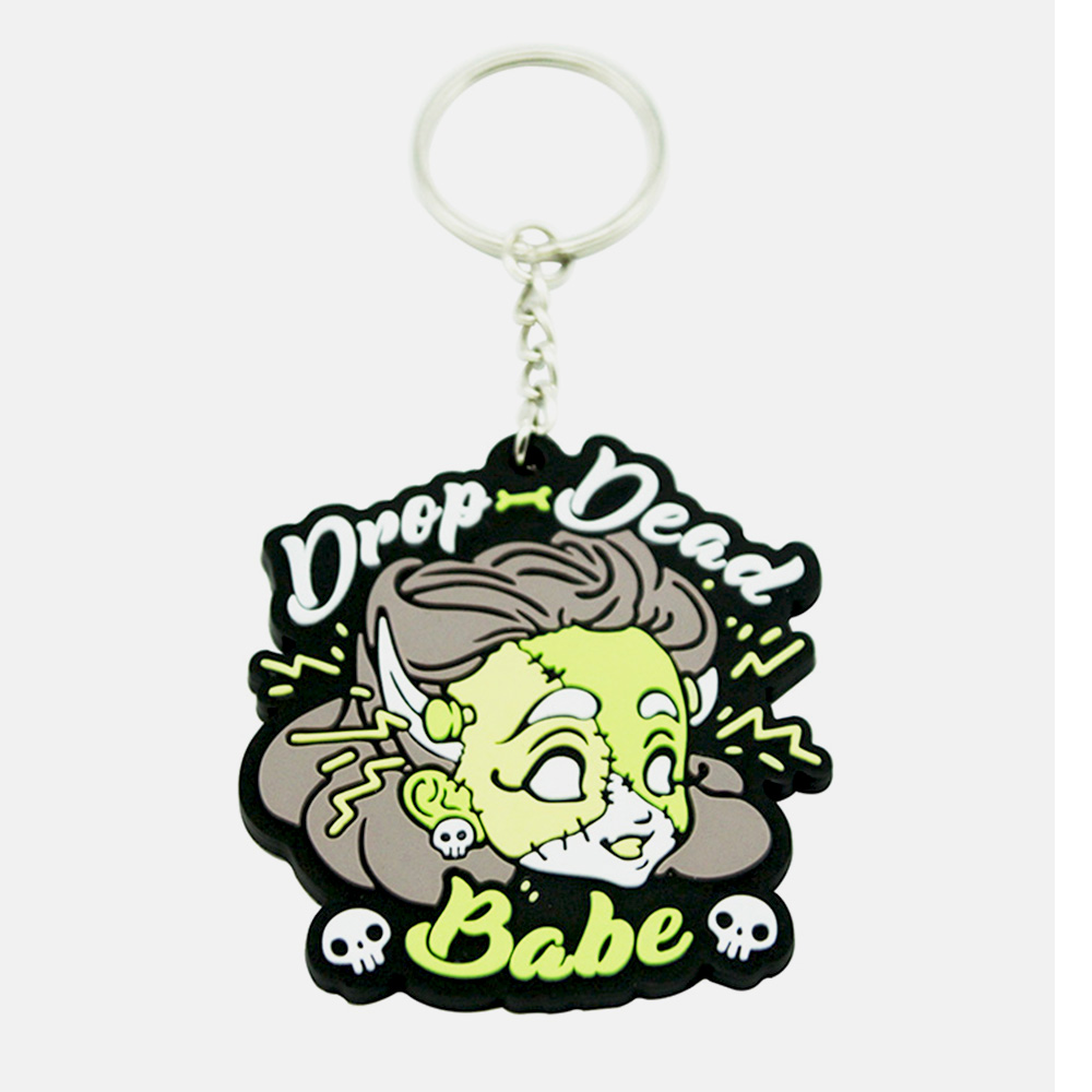 Factory Fashion PVC Silicone Keychains Custom Logo Cartoon Promotional Keyrings