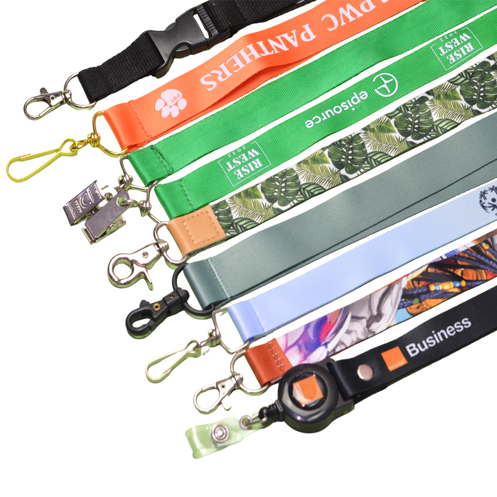 Free Sample Promotional Cheap Custom Polyester Sublimation Lanyard Neck Lanyard With Logo