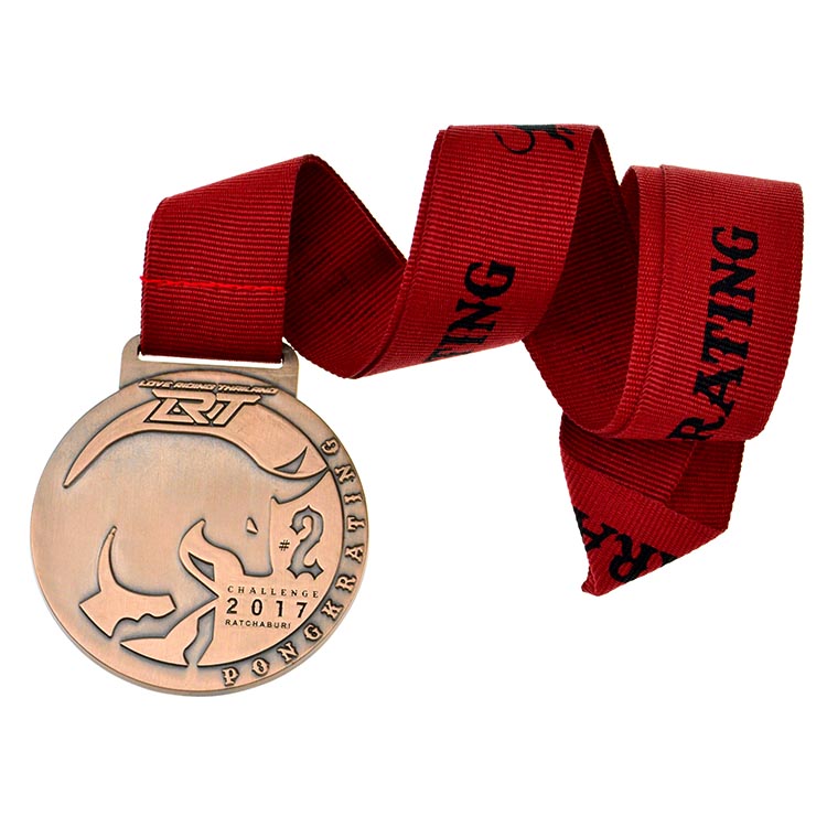 Manufacturer Free Sample Custom Logo Metal Sports Medals Champions Awards with Ribbon Graduation Souvenir Gifts