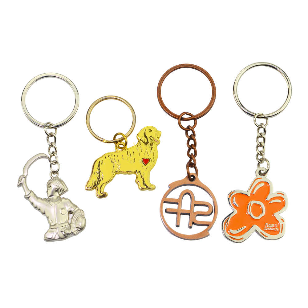 Factory Free Sample Custom Keychain Zinc Alloy Carabiner Keychains Personalized Metal Cartoon Logo Fashion Key Chain
