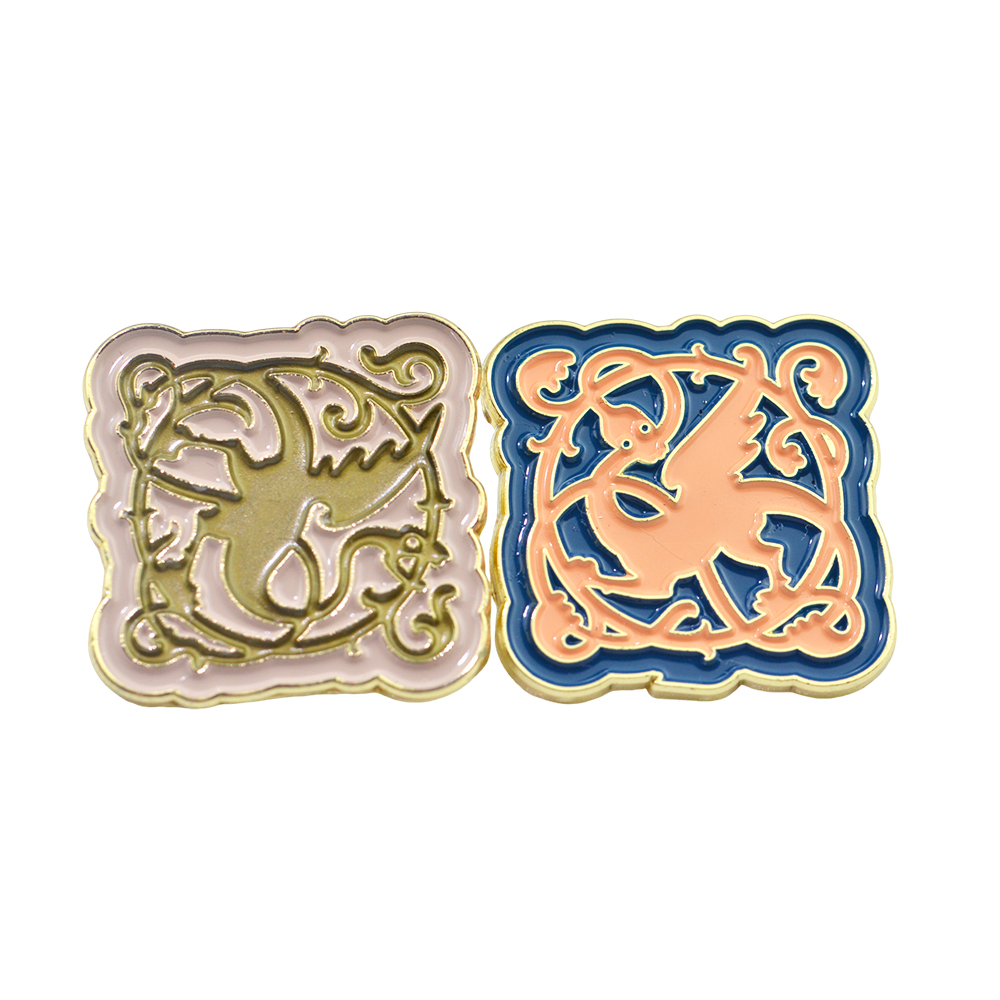 Factory Custom Logo Design Glitter Skiing Lapel Pin Anime Metal Sport Fashion Badges Soft Enamel Pins