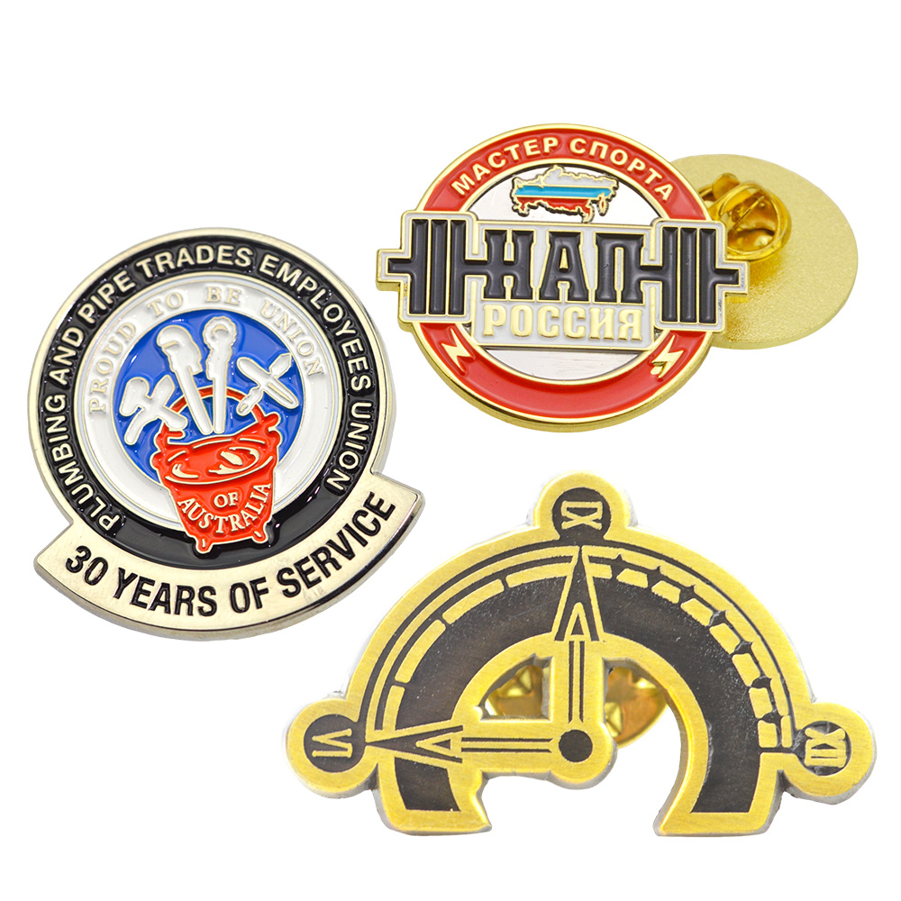 Wholesale Metal Pins Soft Hard Enamel Animal Safety Badge Brooch Magnetic Metal Custom Enamel Pin for Hat Lapel Hair