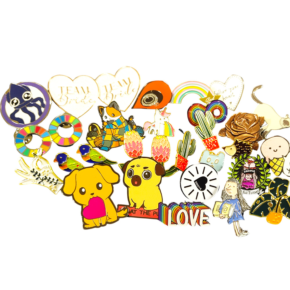 Wholesale No Minimum Metal Soft Enamel Pins Custom Cartoon Lapel Pins Anime Enamel Pin Badge Free Sample