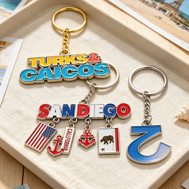 Keychains Wholesale China Custom logo Metal Enamel Keychain Accessories Cute Keychains Trending