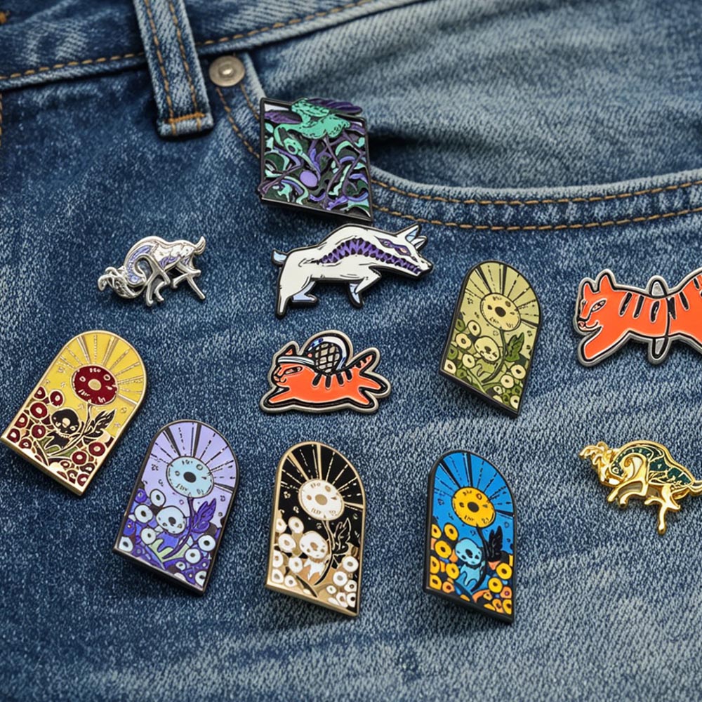 No Minimum Custom logo Metal Hard Soft Enamel Badge Personnalis&eacute; En M&eacute;tal Badges Personnalisable Round Lapel Pins