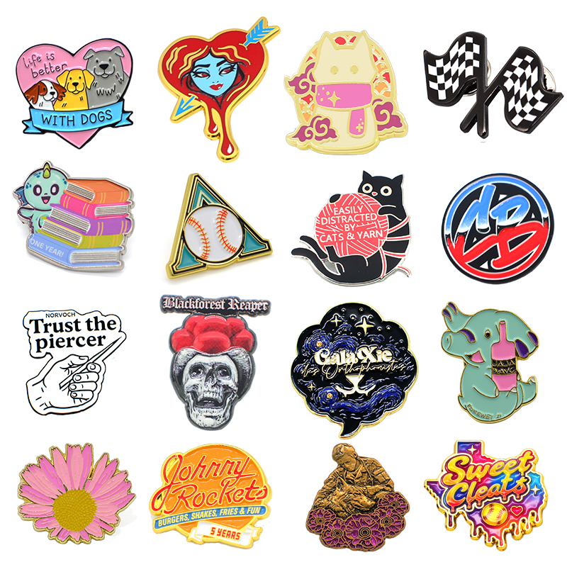 Wholesale Manufacturer Design logo Custom Enamel Pin Packaging Novelty Pins Lapel Pin