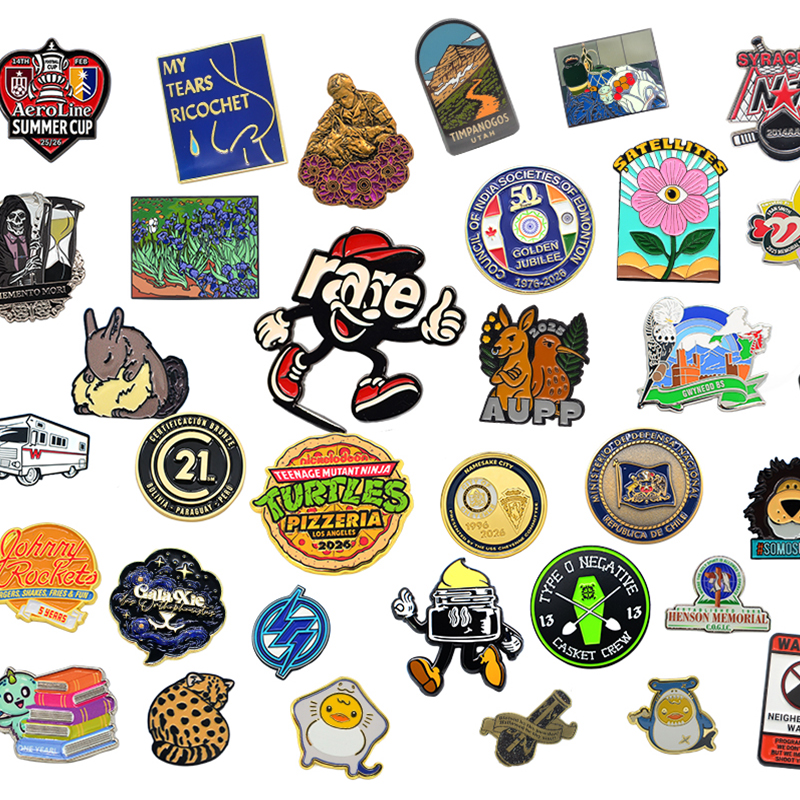 Wholesale Manufacturer Design logo Custom Magnetic Lapel Pin Cute Metal Custom-made Pins for Decoration