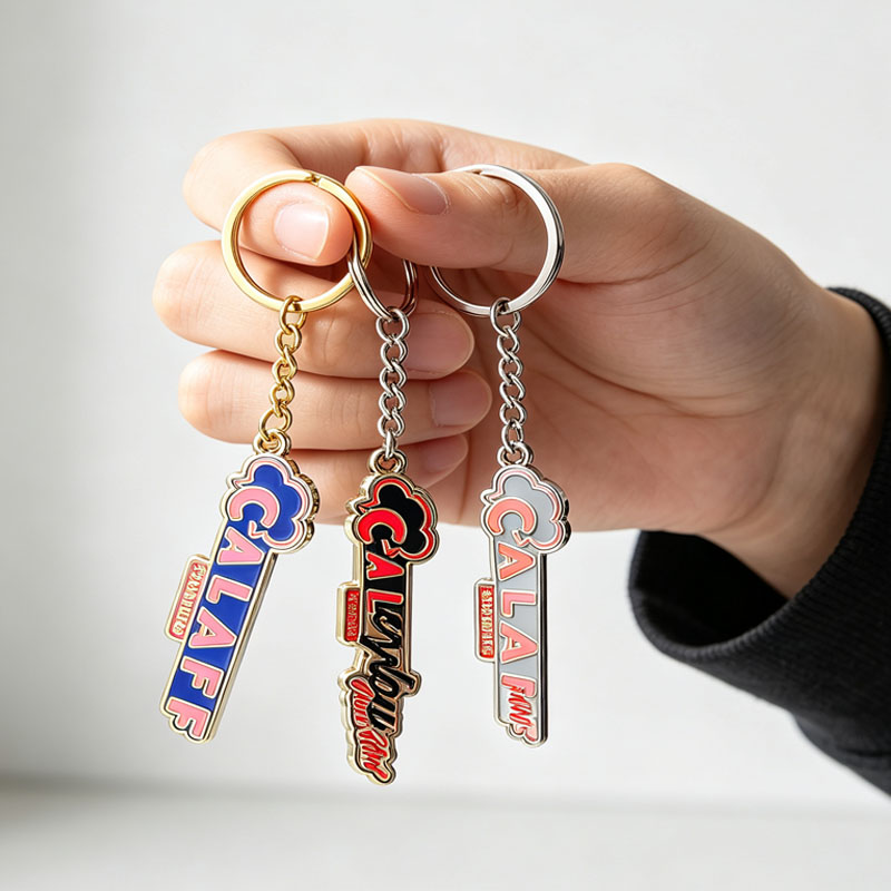 Factory Design Your Own logo Personalised Name Keychain Custom Metal Brand logo Keychain