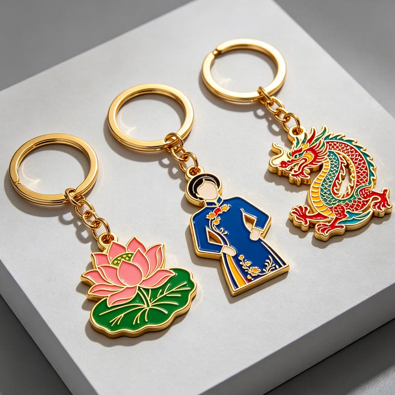 No Minimum Design logo Souvenir Key Chains Custom logo and Engraving Embossed Metal Keychains