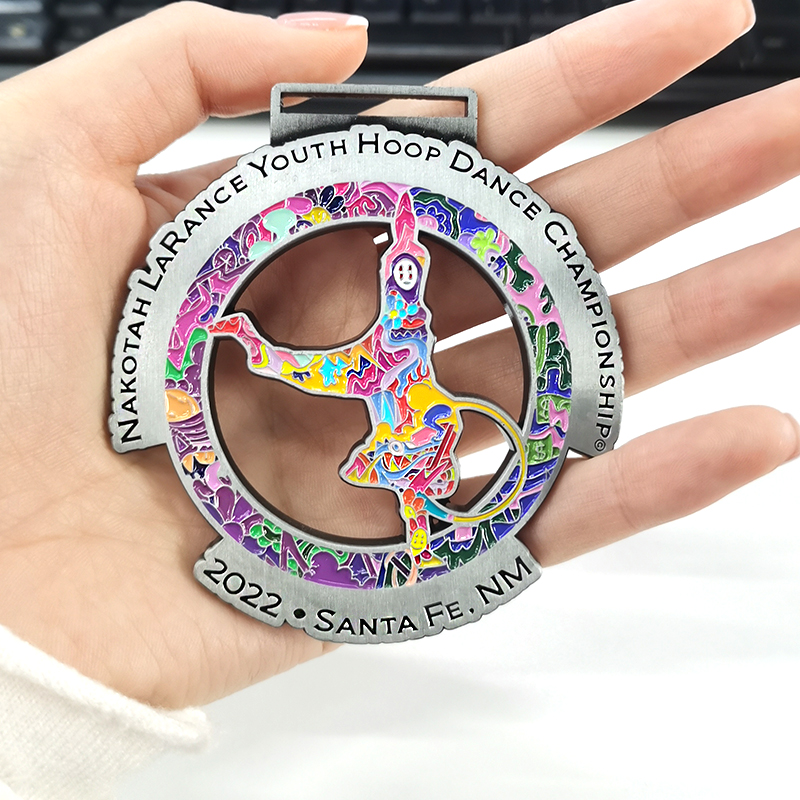 Wholesale Manufacturer Design Your logo No Minimum Custom Cheap Sports Medals Race Medal with Ribbon