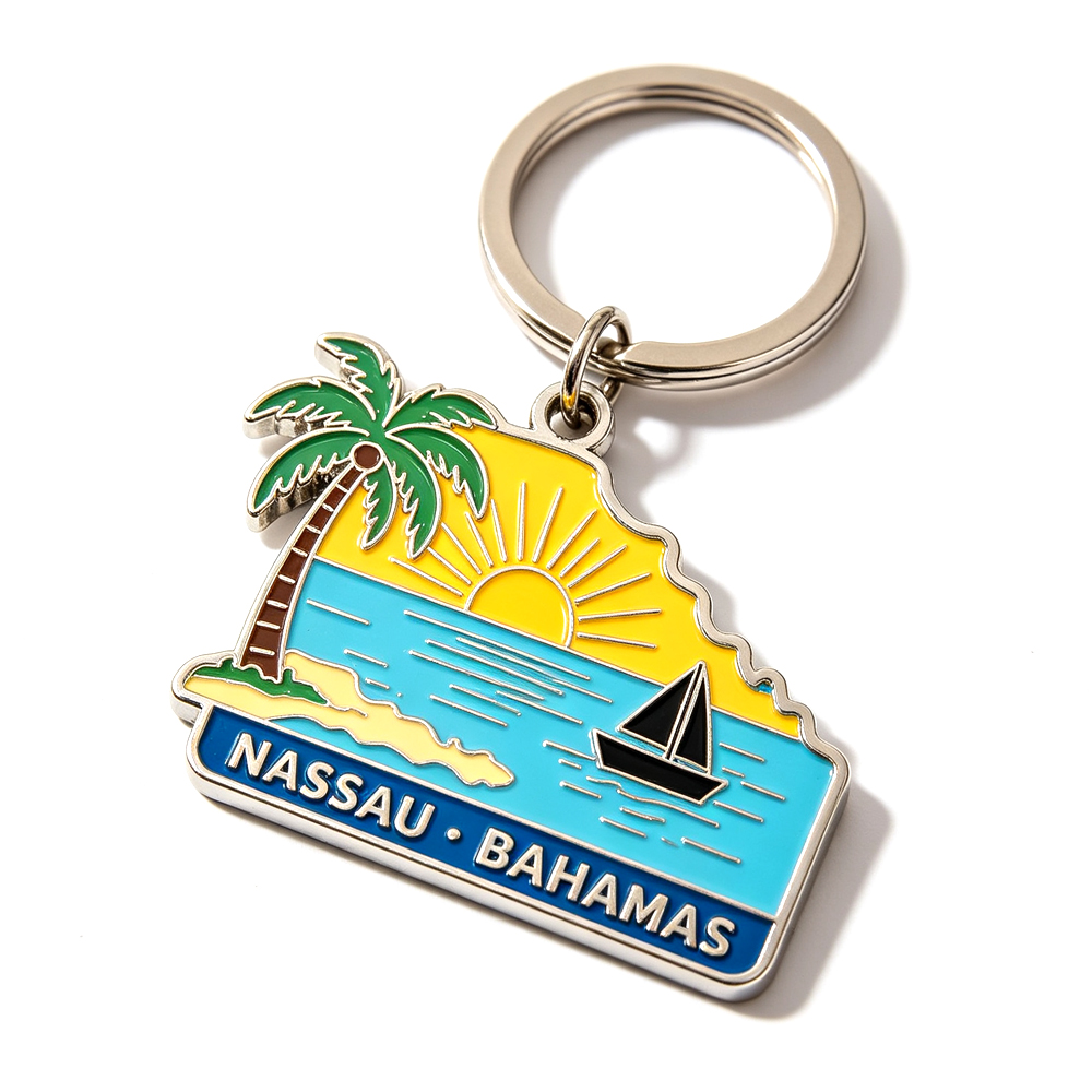 Wholesale Design logo Size Metal Souvenir Keychain Custom-keychain-manufacturer Keychains for Clothing