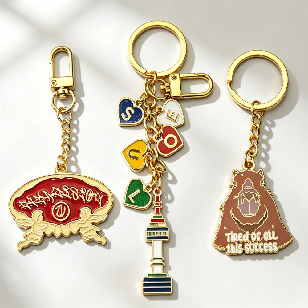 Wholesale Manufacturer Custom logo Souvenir 3d-keychain Keychain Metal Key Rings for Making Keychains