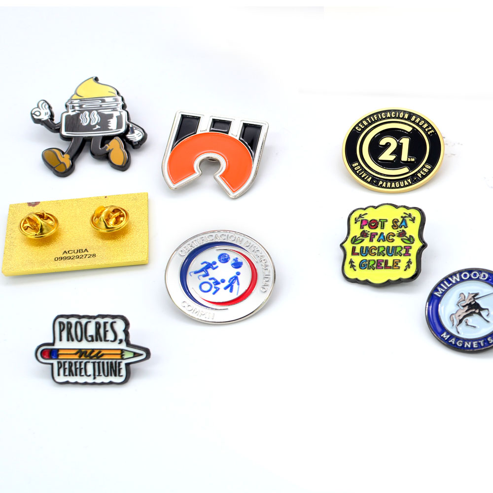 Wholesale Manufacturer Custom logo Hard Soft Enamel Metal Crafts,pins,enamel Pins Pin for Bag Charm