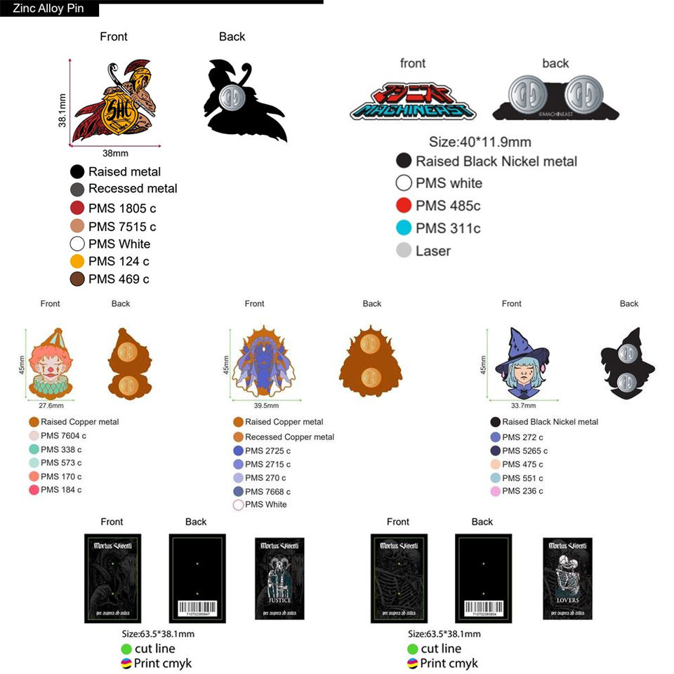 Cute Design Pins Custom Badges Soft Lapel Enamel Pins with Backing