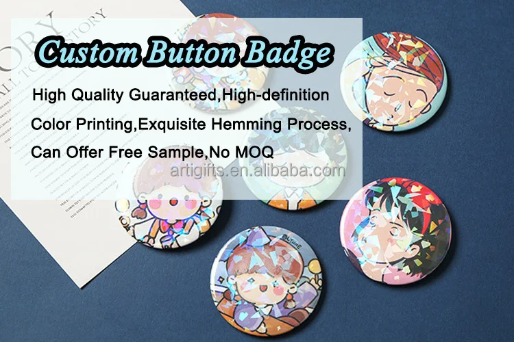 OEM anime lapel pin detail 1