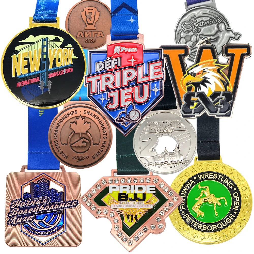 Custom sports medal with logo