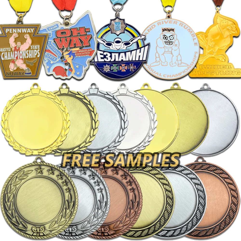 Custom sports medal with logo