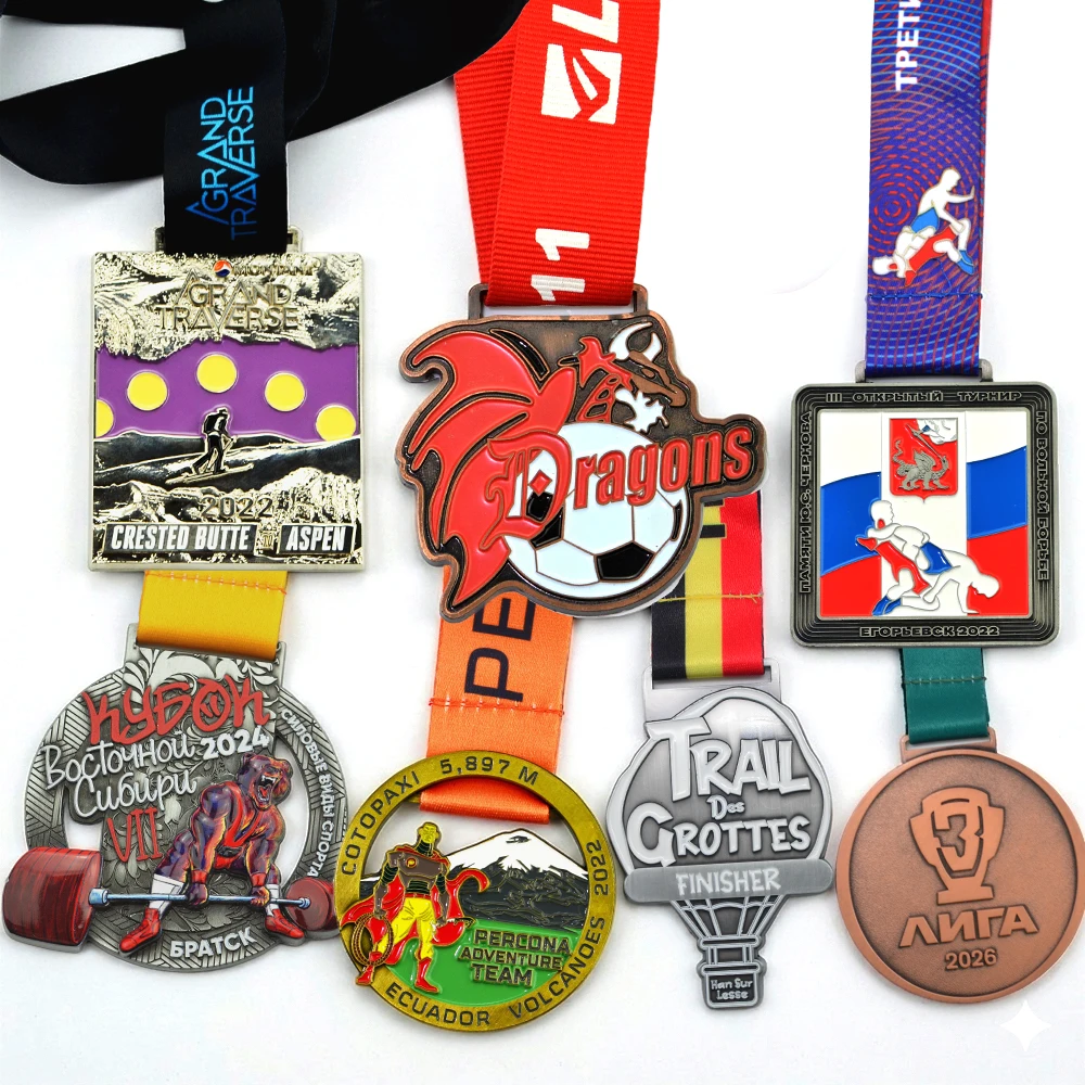 Custom sports medal with logo