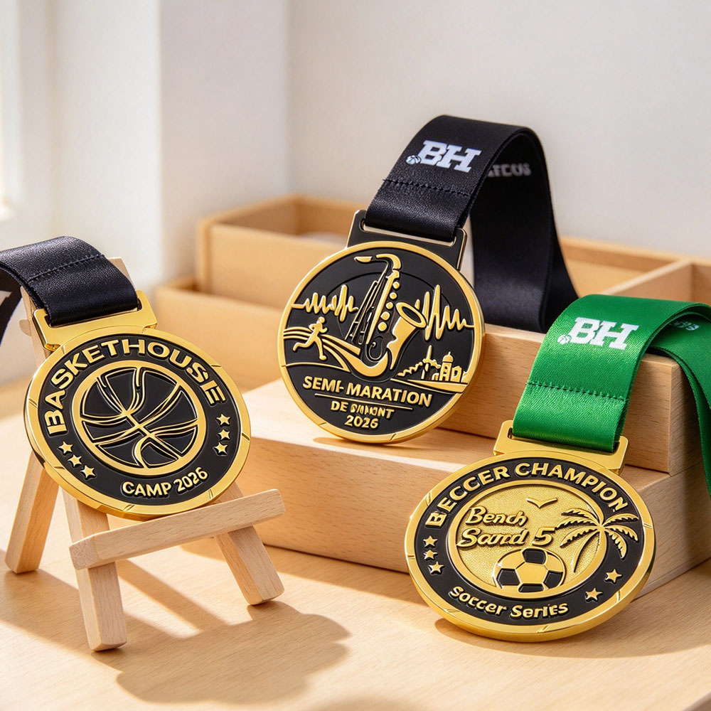 No Minimum Design 2d 3d logo Metal Sport Medal Basketball Championship Medals Large Custom Medals