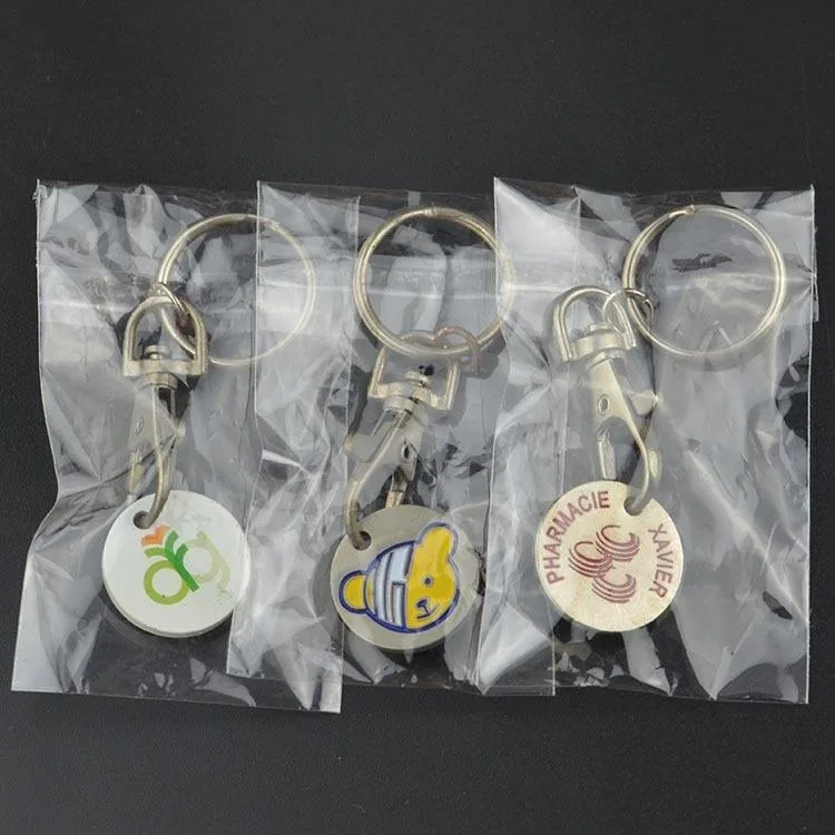 Shopping Cart Token Keychain Trolley Coin Keychain Holder