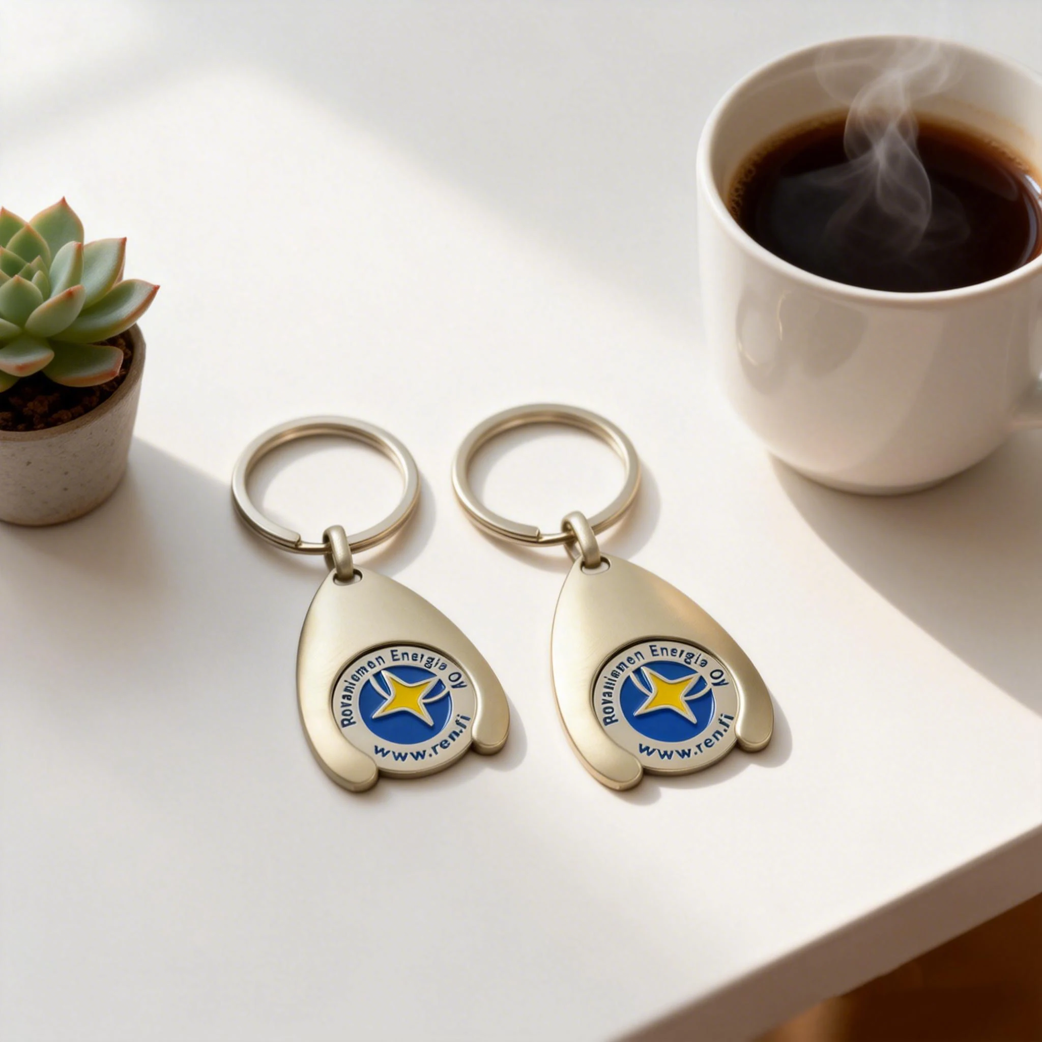 Shopping Cart Token Keychain Trolley Coin Keychain Holder