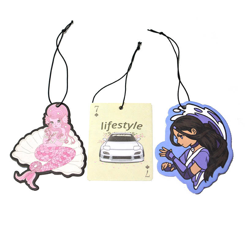 Custom scented paper car freshener