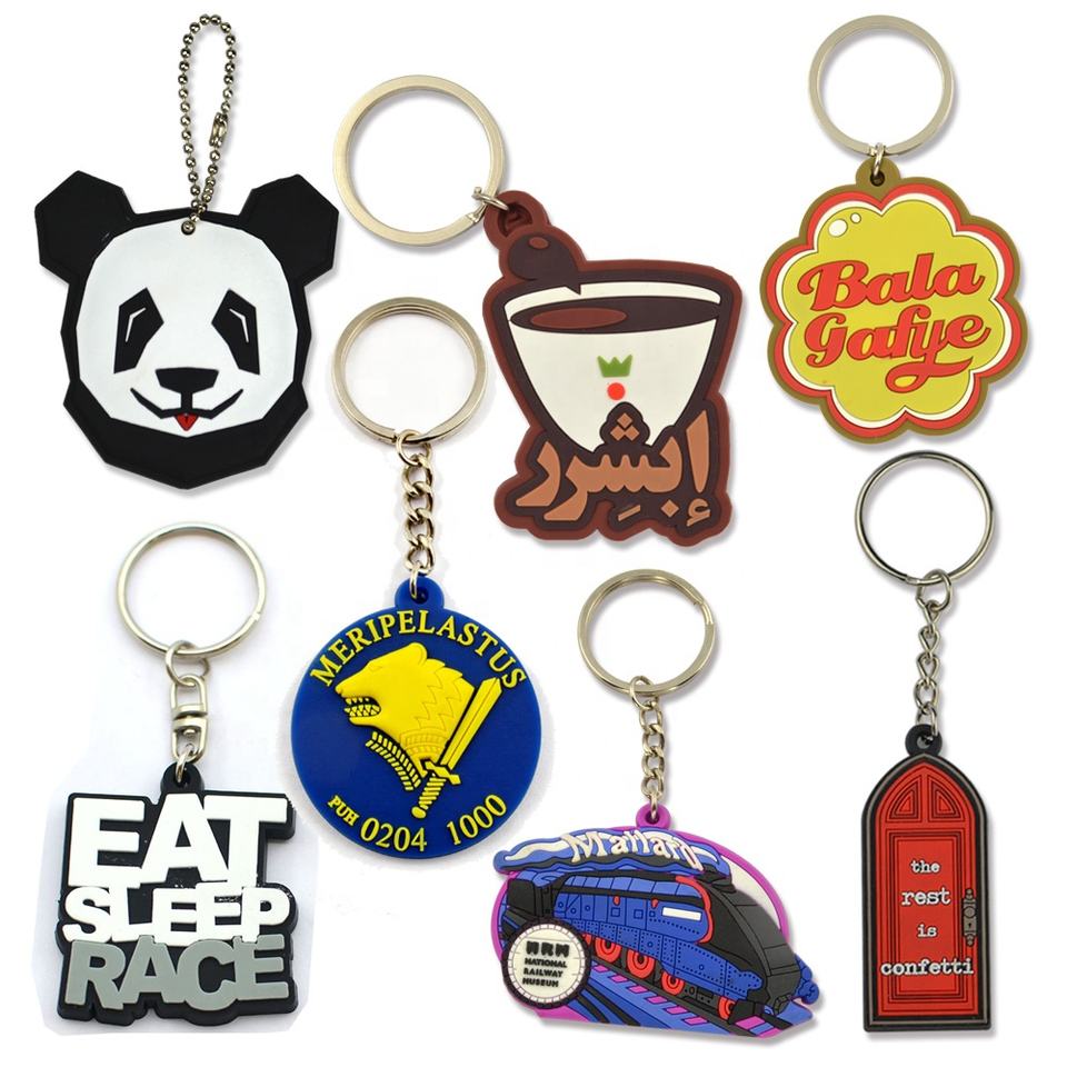 Custom 2D/3D Soft PVC Keychains with Logo