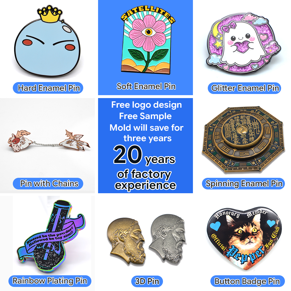 Profession Factory Custom 2d 3d logo Metal Hard Soft Enamel Lapel Pin Enamel Kustom Brooch Pin for Man