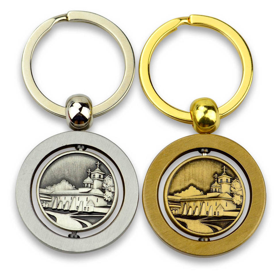 Promotional Custom Logo Zinc Alloy Metal Soft Hard Enamel Keyring Keychain Main View
