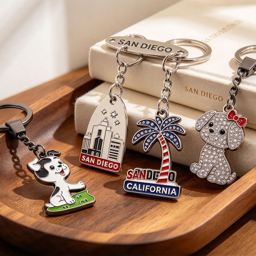 Oem Odm Custom 2d 3d logo Metal Cute Key Chains Wholesale Hot Selling New 2025 Colourful Keychains