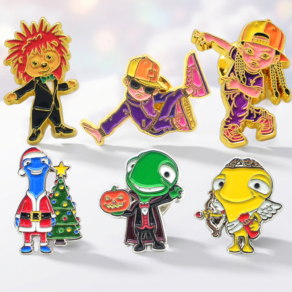 OEM Wholesale Gold Plated Custom Enamel Pin Badges detail image 6