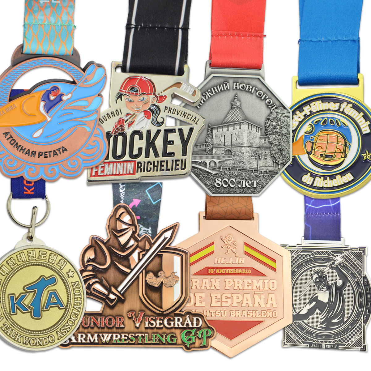 Custom sports medal detail 8