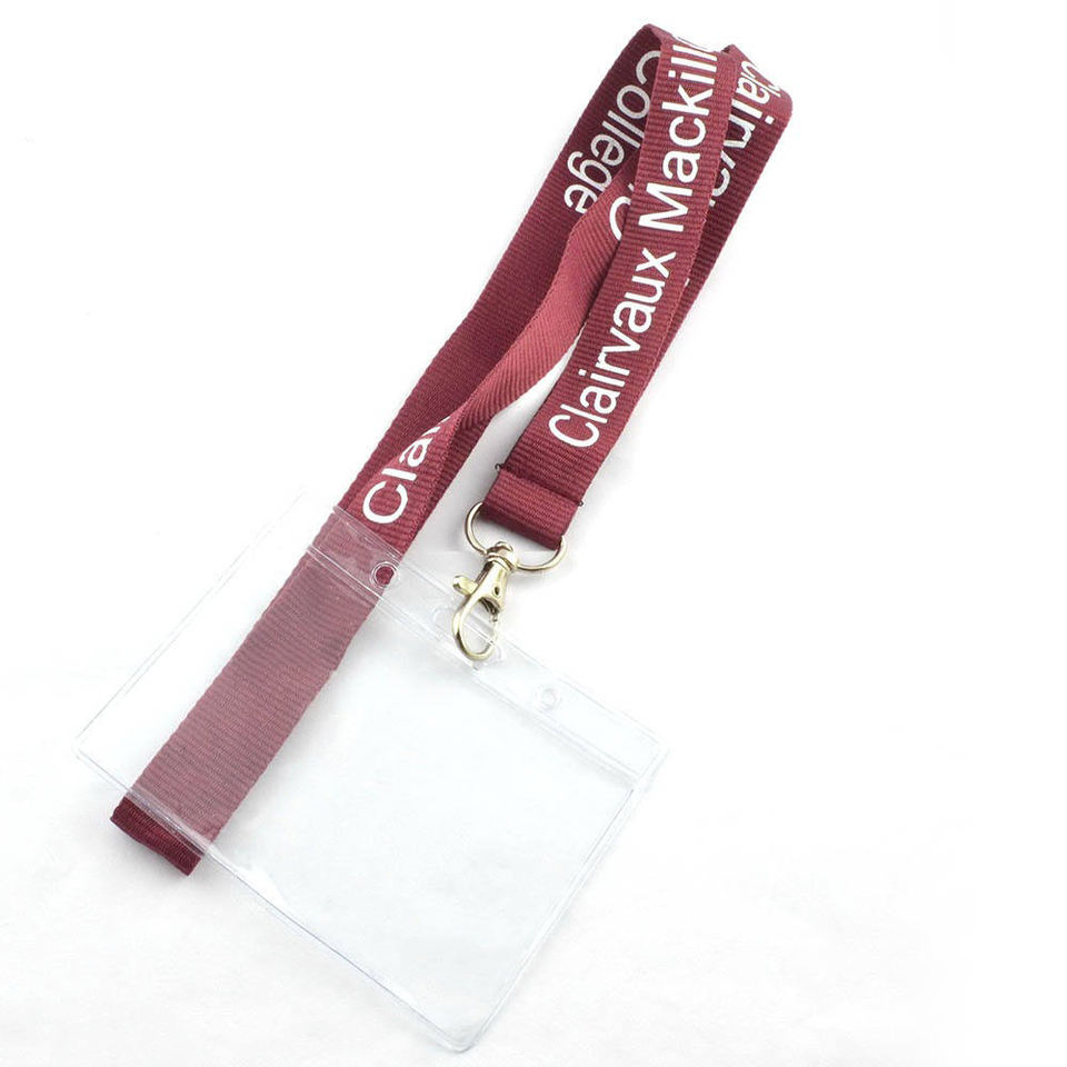 Wholesale Cheap Custom Polyester Printing Lanyard with ID Card Badge Holder