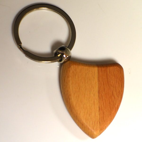 blank customized logo keychain wooden