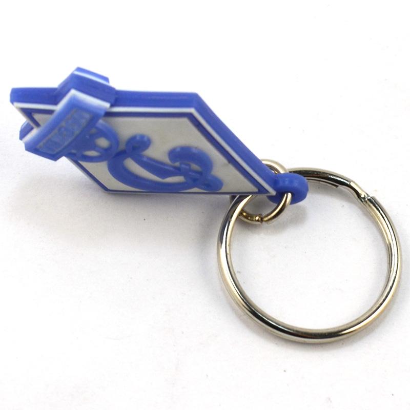 Promotional blank plastic keyrings bulk no minimum