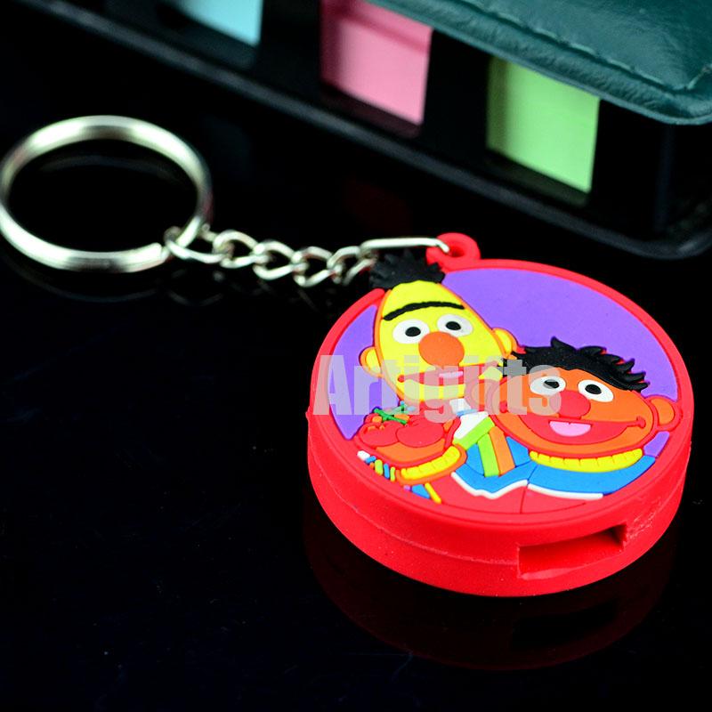 Wholesale fashion 3d pvc rubber keychain