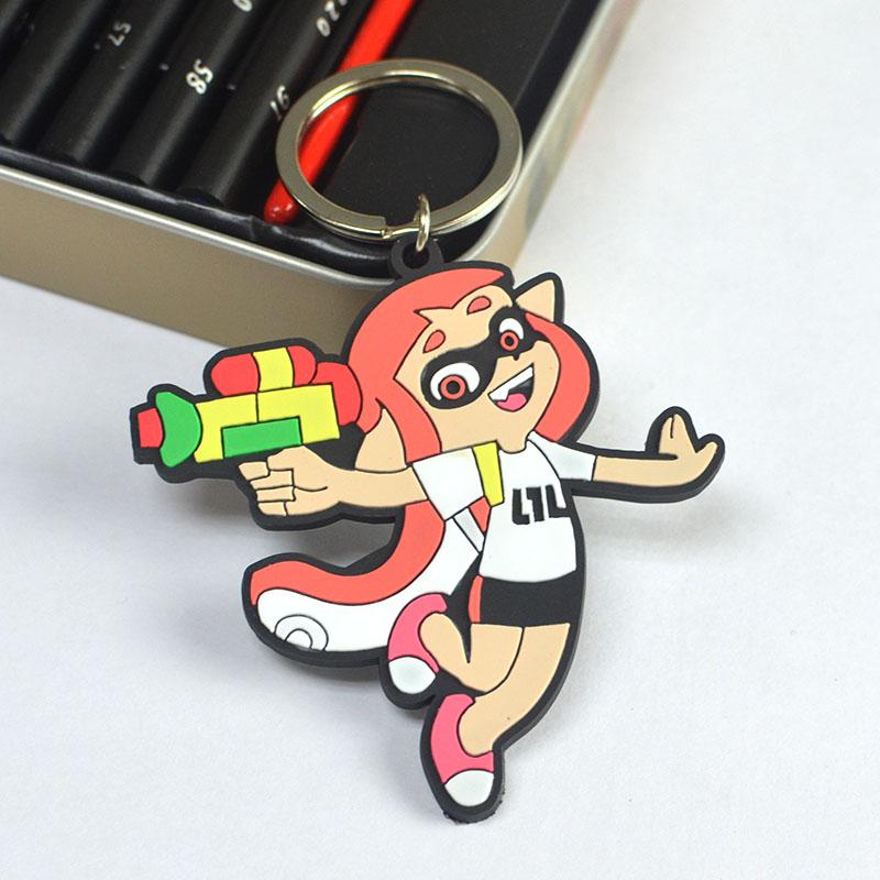 Wholesale fashion 3d pvc rubber keychain