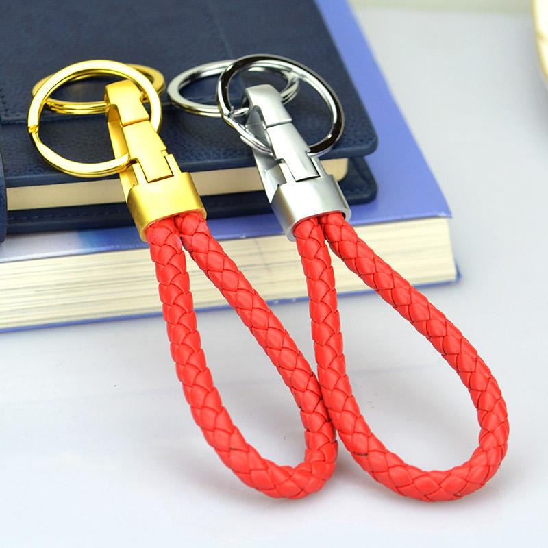 Wholesale soft leather key chain in keychains with metal