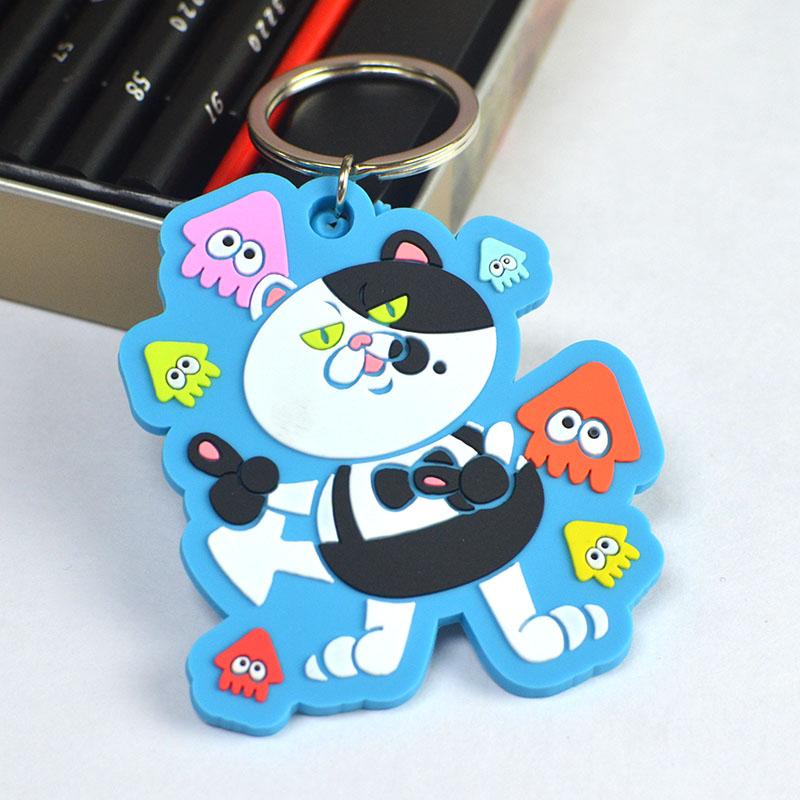 Wholesale cheap custom large rubber key rings