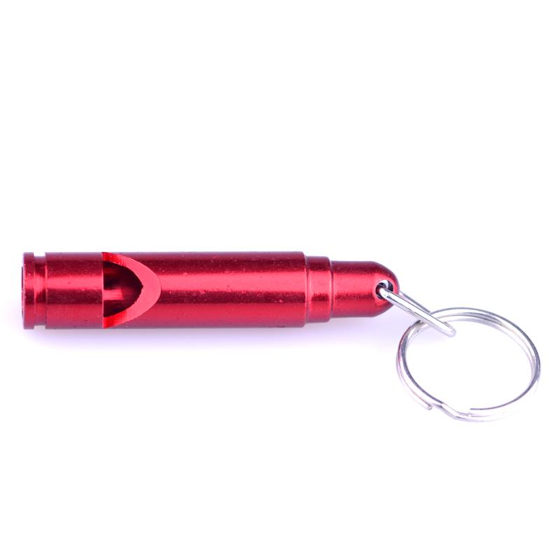 Wholesale cheap aluminum whistle keychain